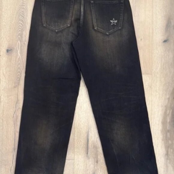 Supreme Dark Wash Relaxed Men's Jeans - Picture 4 of 6